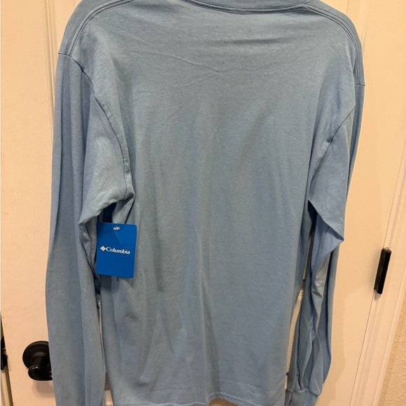 Columbia Men's Sky Blue Long Sleeve Tee - Picture 4 of 6